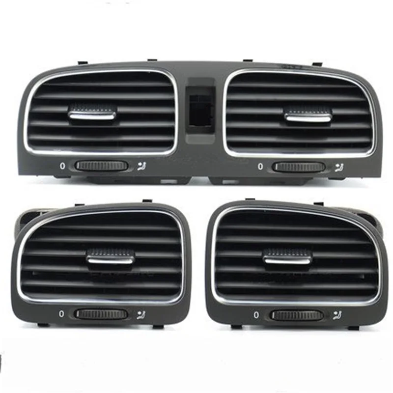 

OEM Chrome Air Conditioning Vents Air AC Vent Outlet Ventilation for VW Golf 6 MK6