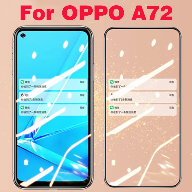 3D полное клеевое закаленное стекло для OPPO A72 покрытие 9H защитная пленка Защита