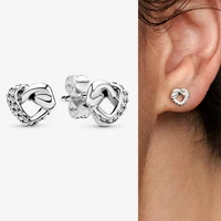 925 sterling silver pan earring heartfelt earrings for women wedding gift fashion jewelry