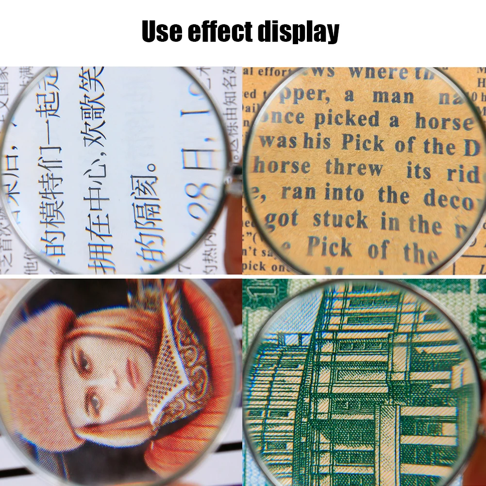 Декоративный Монокль ожерелье с 5-кратной лупой кулон увеличительным стеклом