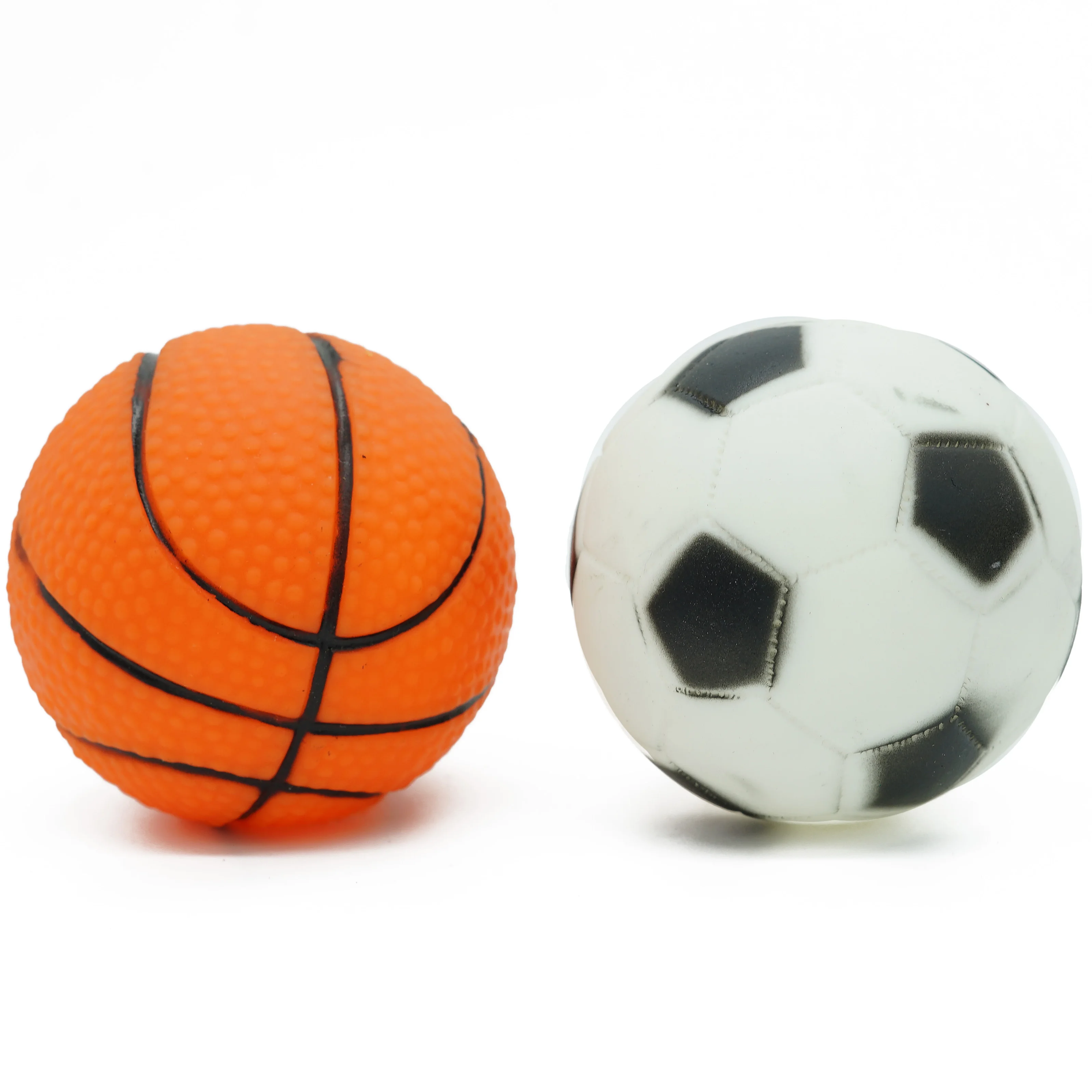 2 packs Игрушка для собак, жевательная звуковая игрушка, пищалка, щенок, большой мяч для собак, баскетбольная Футбольная форма, устойчивая к укусам игрушка для домашних животных - Цвет: 2 packs