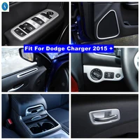 matte door speaker handle bowl air ac head lights armrest box panel cover trim accessories for dodge charger 2015 2021