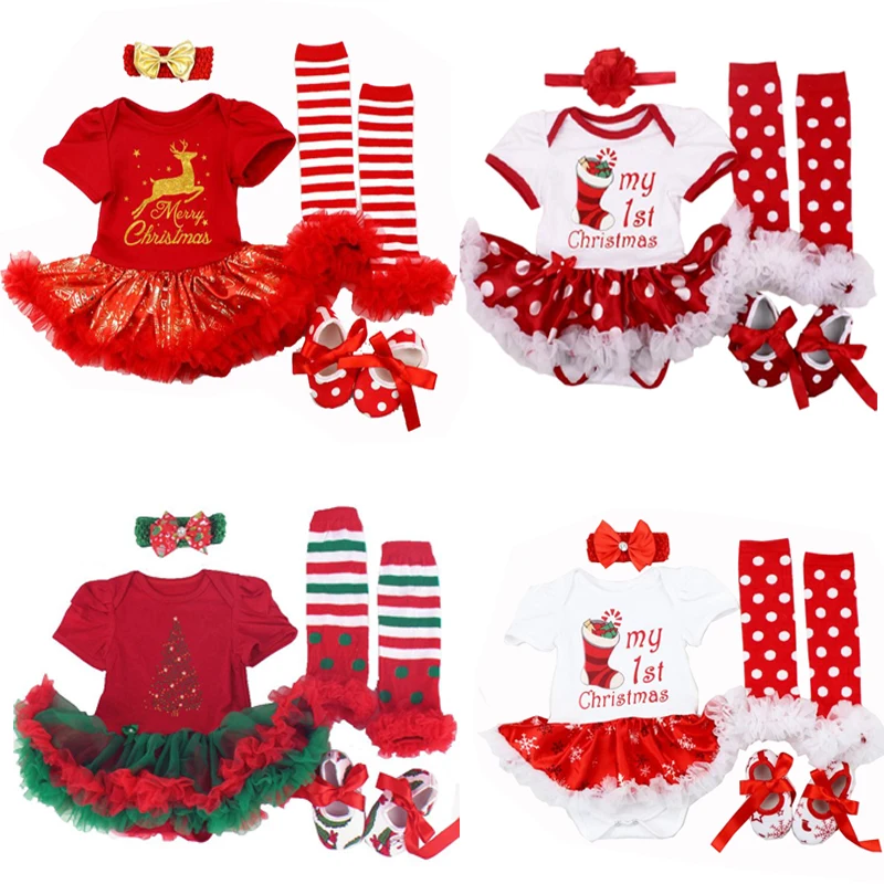 4 шт./комплект детский комбинезон чулки повязка на голову и обувь|Ромперы| |