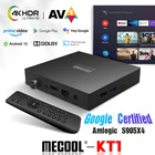 Приставка Смарт-ТВ MECOOL KT1 Amlogic S905X4, Android 10,0, 2 + 16 ГБ, 4K HDR, AV1
