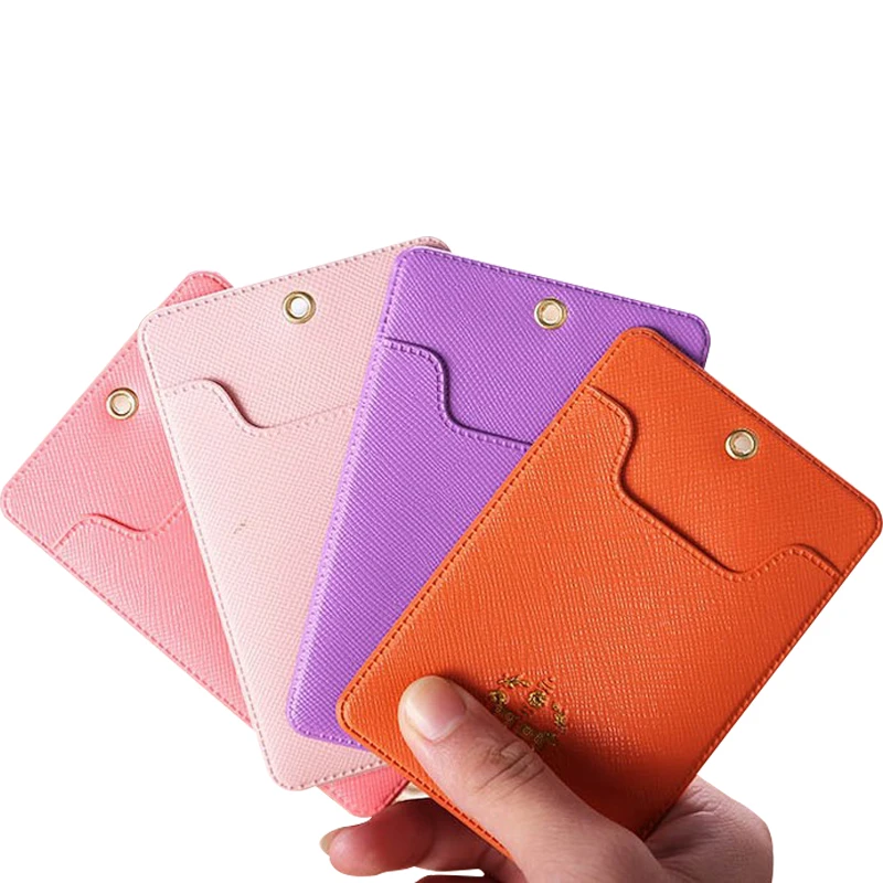 

Portable Mini pass set bus card box with lanyard stationery school supplies employee name badge ID holder (with lanyard)