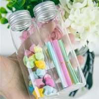 3712024mm 90ml glass bottles aluminium cap transparent clear liquid gift candy container empty wishing bottles jars 12pcslot