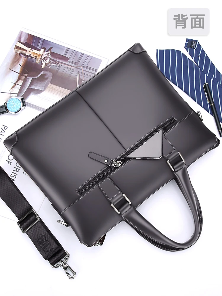 Men's Real-Leather Bag Handbag Men's Crossbody Bags Business Bag Casual Large Capacity Business Briefcase mens bag
