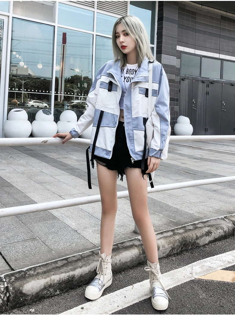 Свободное пальто Женская Осенняя куртка для отдыха Harajuku Casaco Feminino уличная Bts ривердейл пальто и куртки женские