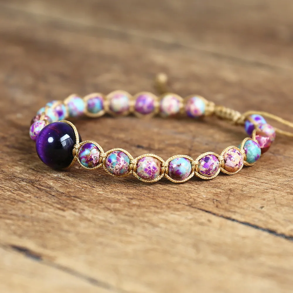 DIY браслет ручной работы из натурального камня Очаровательная Ювелирная цепочка