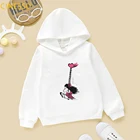 Милые Мультяшные детские толстовки Harajuku с принтом пас или QUIERO, забавные детские толстовки с капюшоном, зимние толстовки для подростков, одежда для девочек 2020