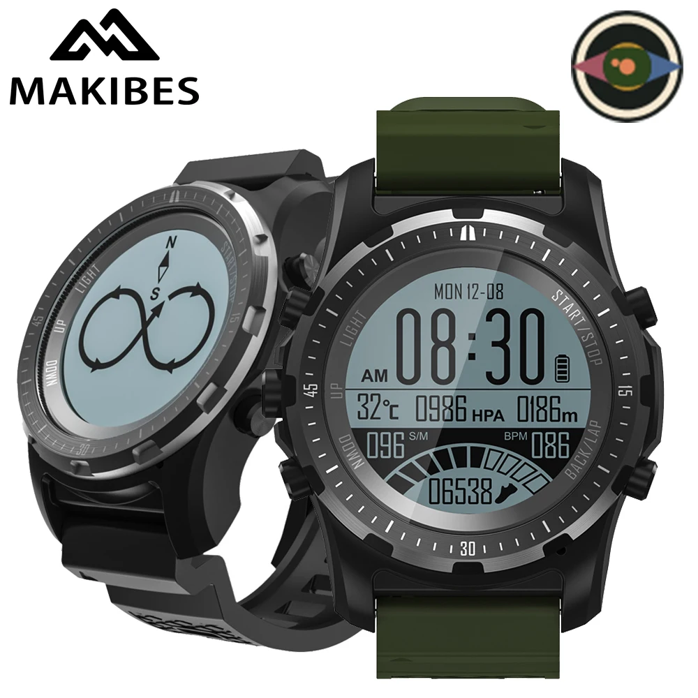 Makibes BR2 gps Компас спидометр спортивные часы Bluetooth Пешие прогулки мульти-Спорт Фитнес Трекер Смарт часы носимые устройства
