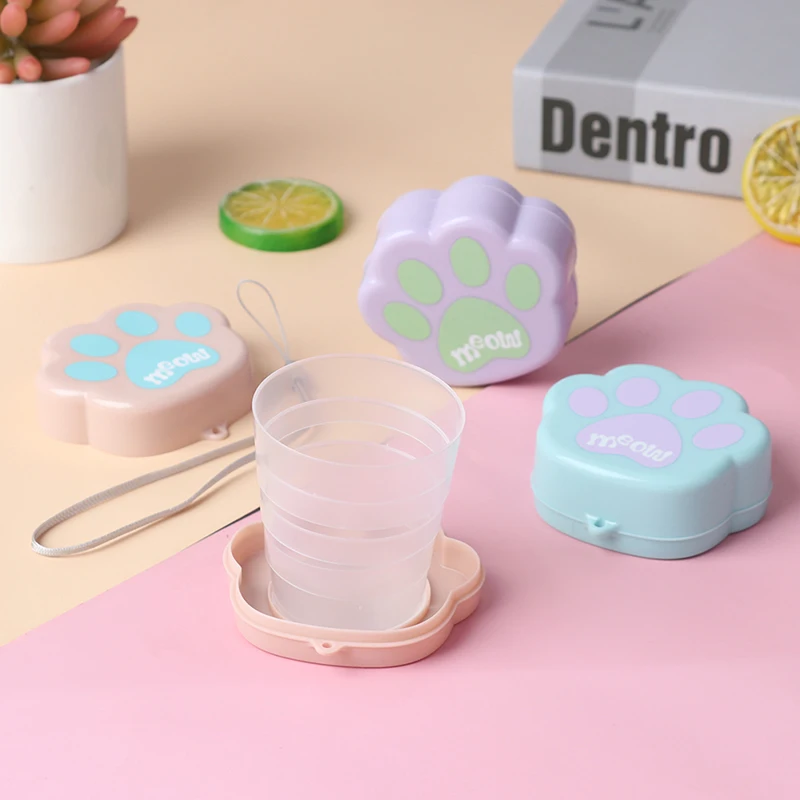 Складная чашка для воды силиконовая креативная с когтями путешествий