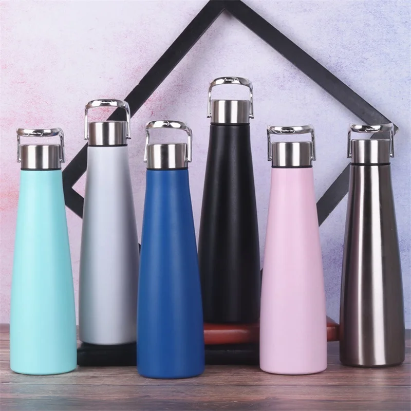 

500ML Portable Thermos bottle Stainless Steel Water Bottle Double Wall Insulated Cup Vacuum Flask Sports Cup Keeps Hot and Cold