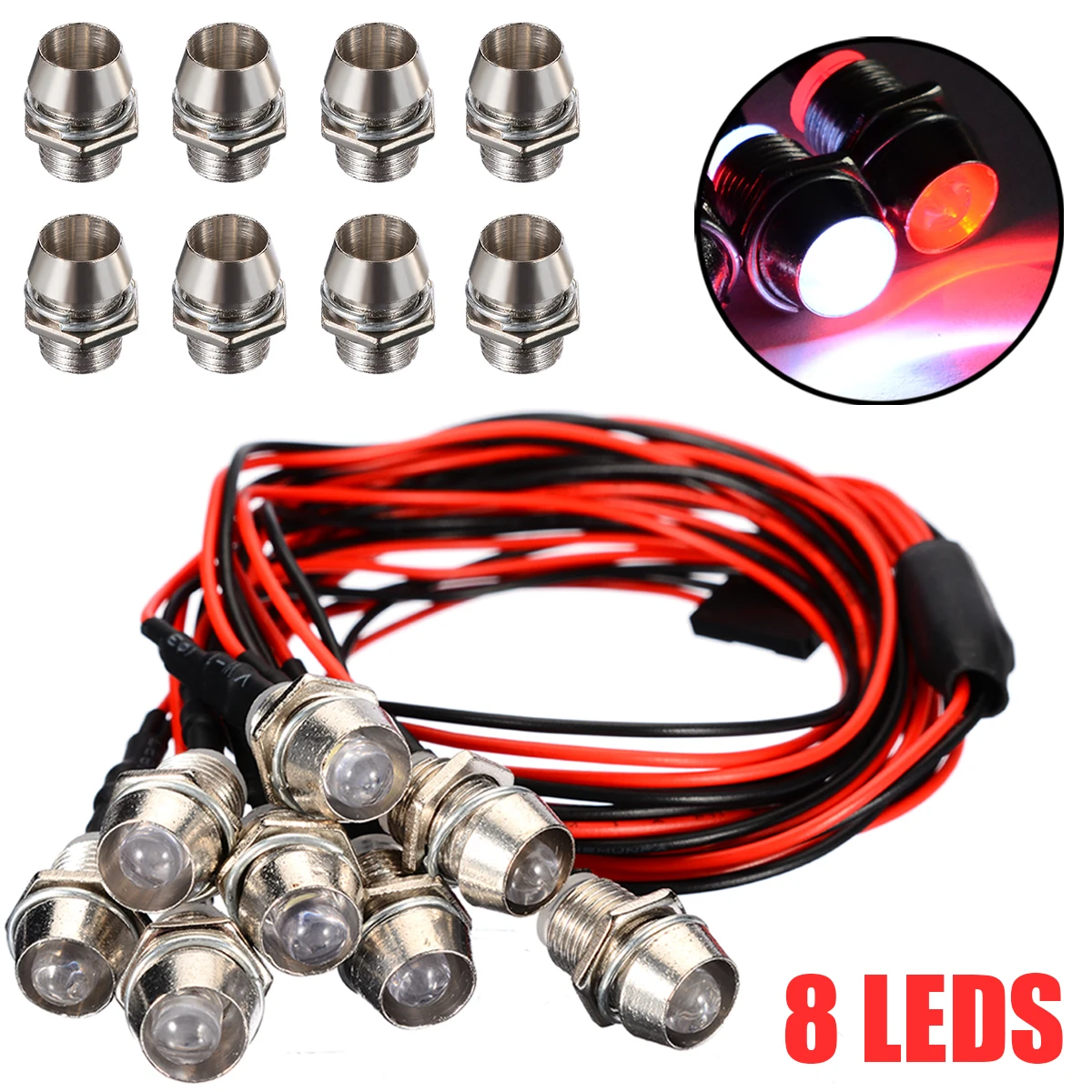 8 шт компл светодиодный свет