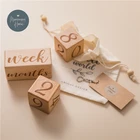 Памятная памятная карточка для новорожденных, деревянный Прорезыватель для зубов, Детская фотография, реквизит, игрушки