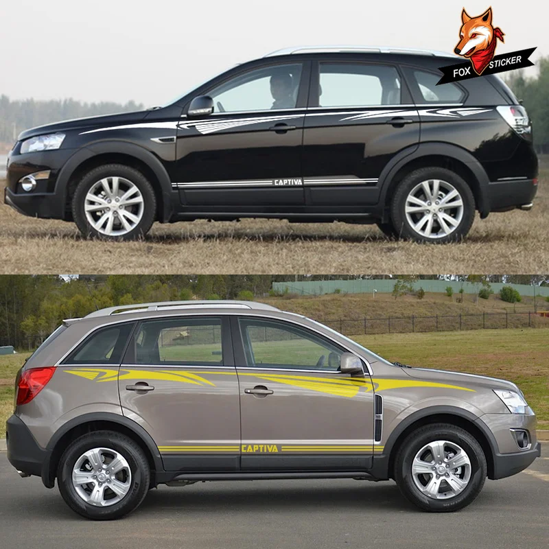 Виниловая наклейка для автомобиля декоративная на дверь боковую талию