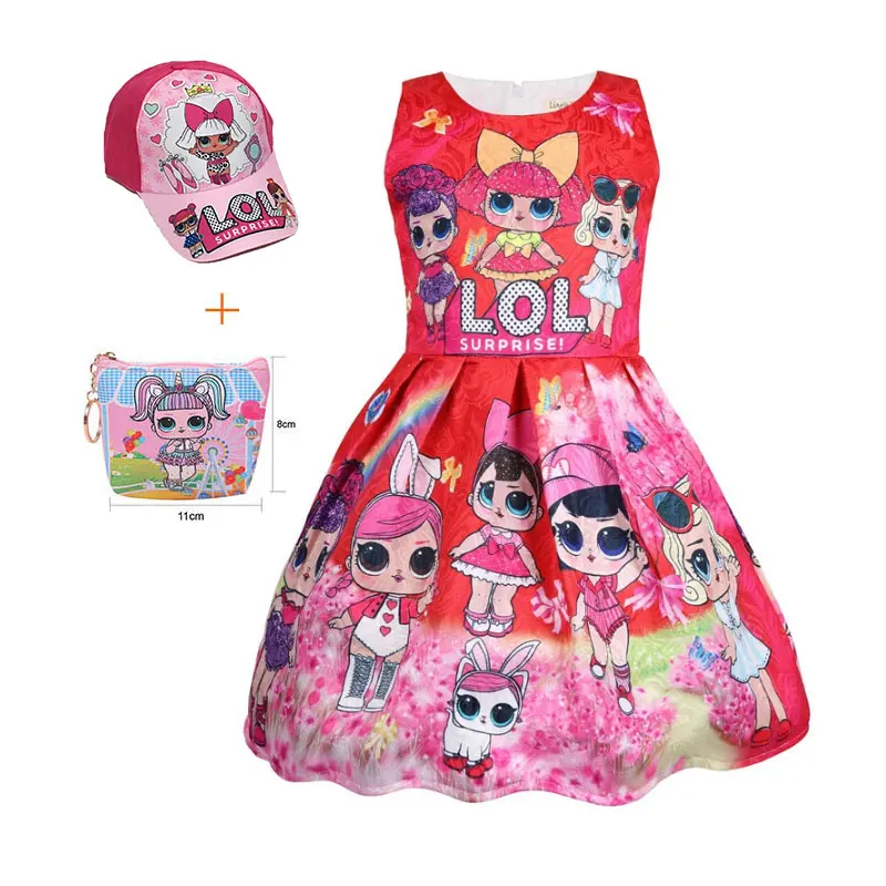 Новый сюрприз мультфильм без рукавов Аниме Кукла Забавное платье большой глаз