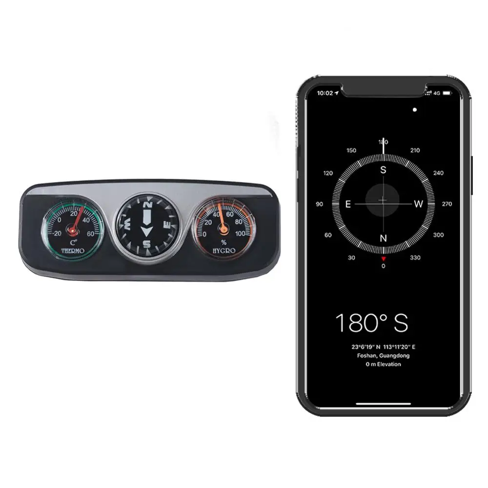 Набор для компаса автомобильный термометр приборной панели и гигрометр