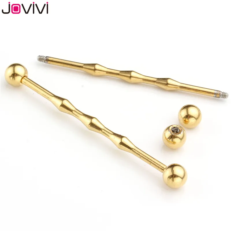 JOVIVI промышленные длинные ушные кости из нержавеющей стали штанга для пирсинга