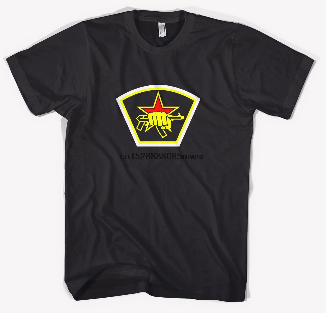 Новая модная забавная футболка спецназа из России черная размер S M L XL 2XL