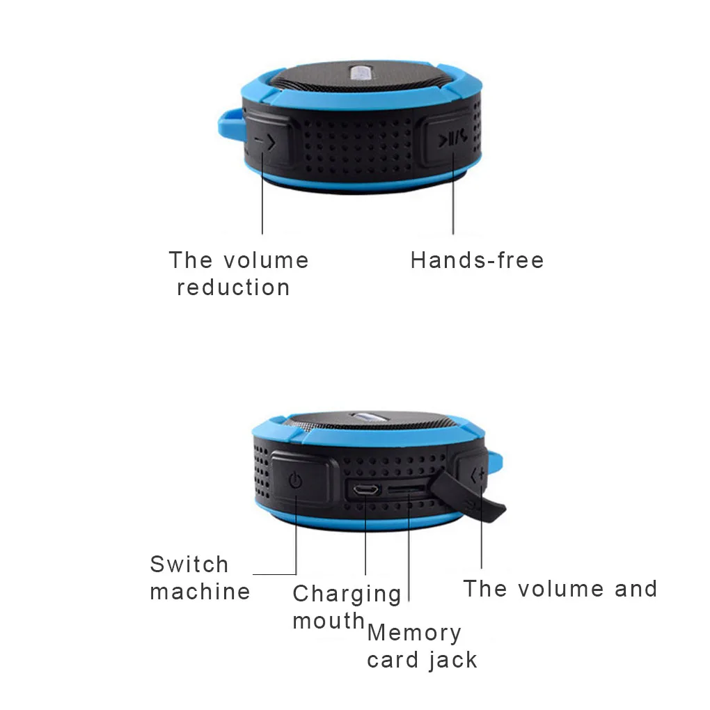 Новая портативная Bluetooth колонка уличная Беспроводная музыкальная сабвуфер