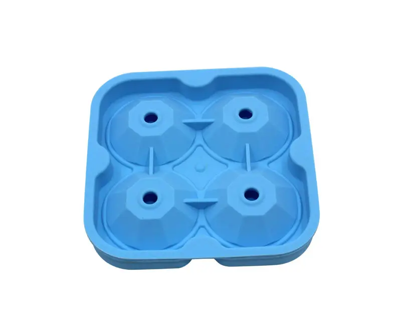 Новинка 4 полости ромбовидная форма 3D для льда кубика вечерние силиконовые