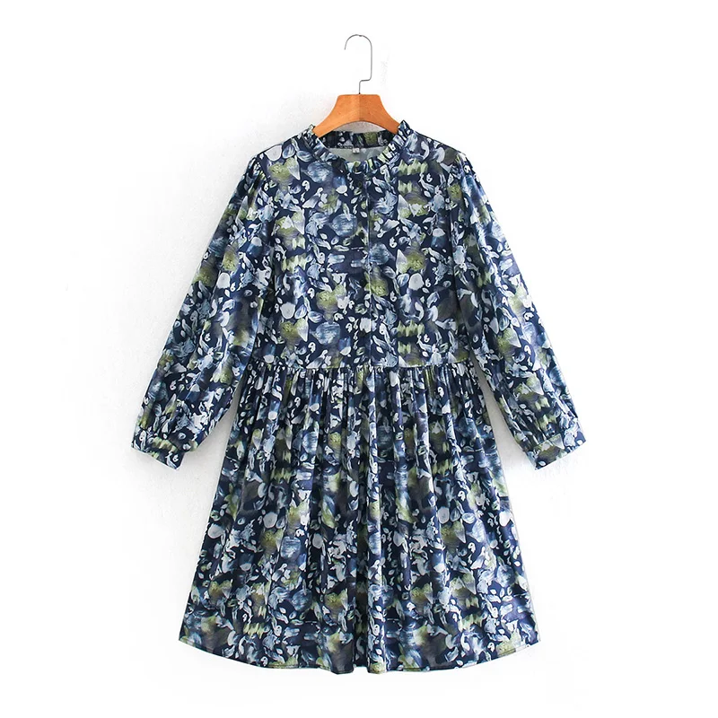 

Ladies floral print dress girl sweet short dress female party dress