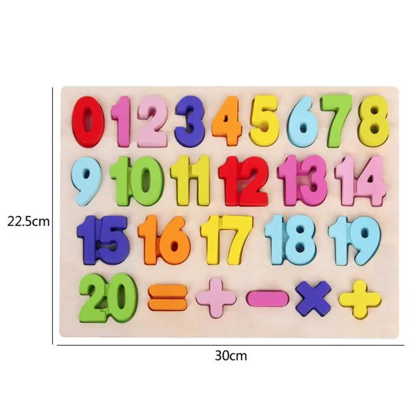 

Wooden Puzzle Educational Toy Geometric shape Puzzle Number Digital Letter Alphabet Puzzle ABC Jigsaw Learning Toys for Children
