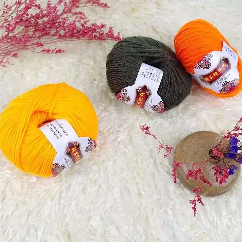 10 штук тонкой акриловой пряжи ручное вязание шерсти хлопчатобумажная пряжа для