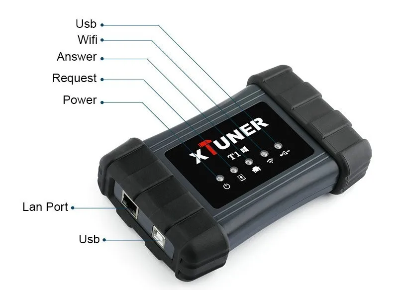 Xtuner T1 сверхмощный грузовик диагностический инструмент SRS ABS DPF EGR Сброс для VOLVO MAN IVECO грузовик сканирующий инструмент Xtuner дизель OBD2 сканер