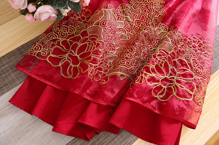 

Hi-end Spring Summer 2020 Women Cheongsam Dress Embroidery Slim Elegant Lady Chinese Style A-line Party Qiapo Dress S-XXL