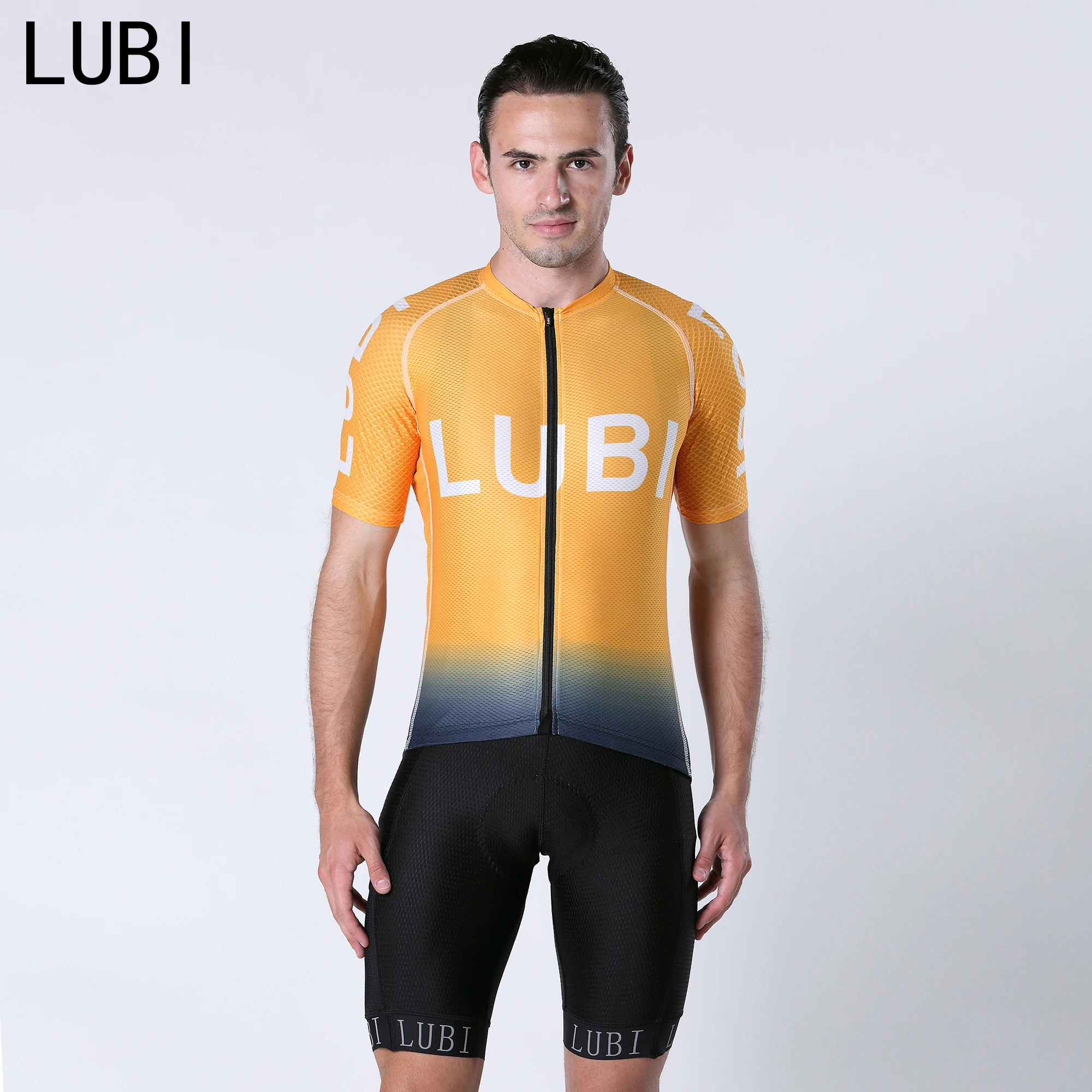 LUBI Мужской комплект для велоспорта Летний комбинезон шорты Джерси костюм Pro