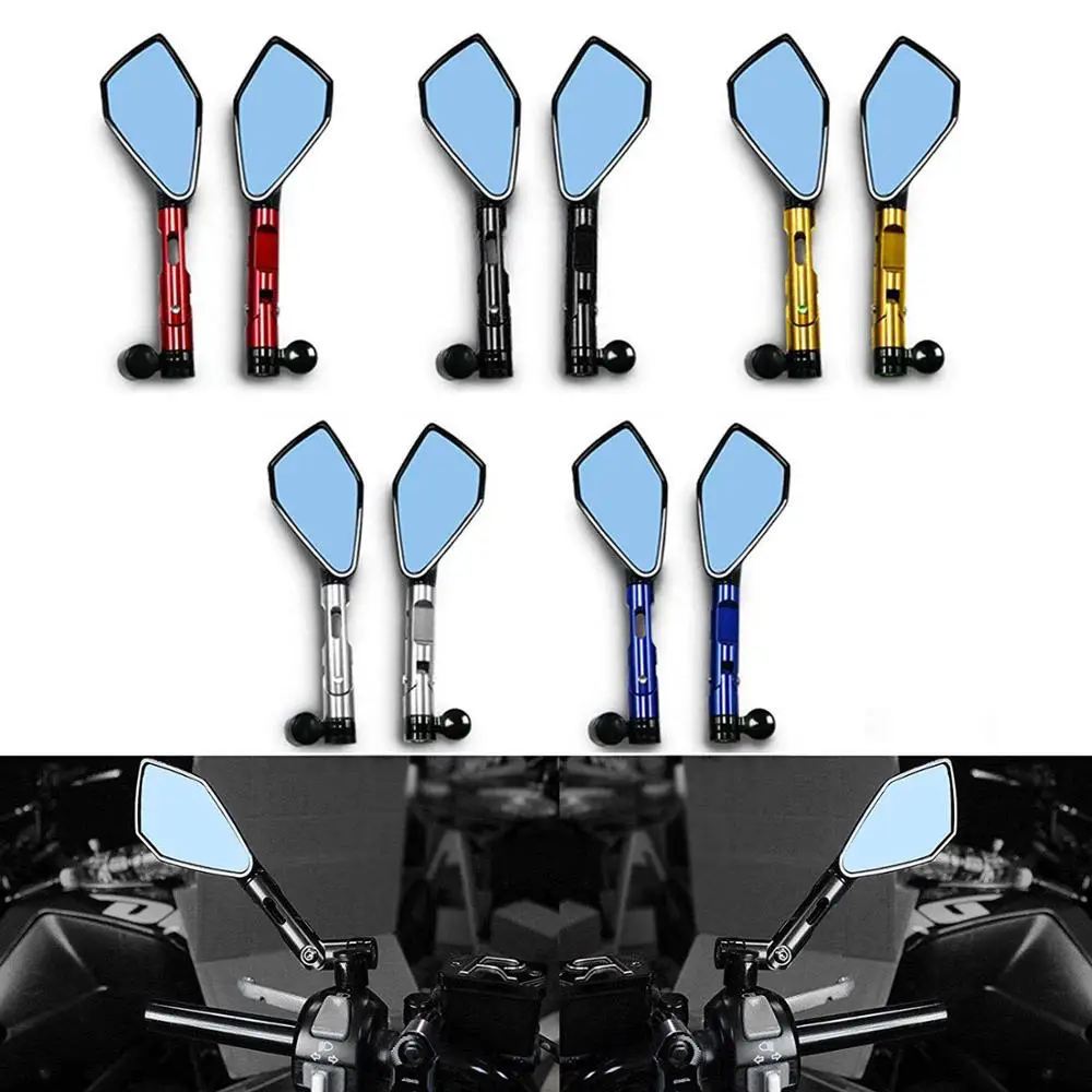 

Motorcycle Rearview Side Mirrors CNC Aluminum Motorbike Handlebar Rear View Mirror For Honda Kawasaki BMW Suzuki Yamaha