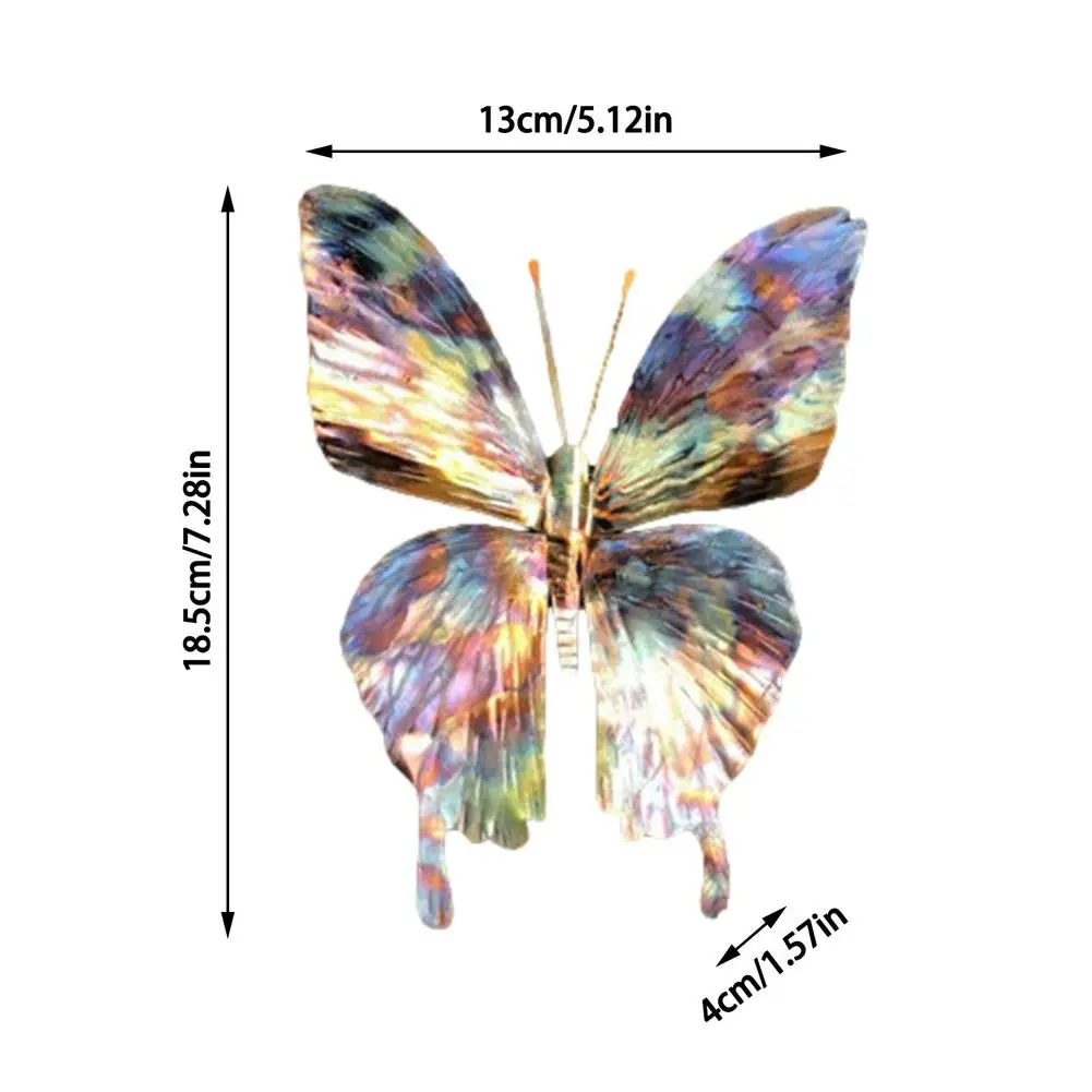 Красочные подвесные украшения в виде бабочки и стрекозы металлические статуи