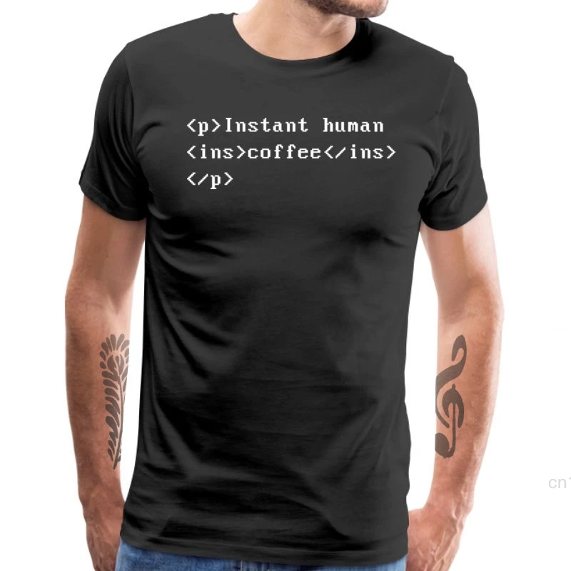 Мужские футболки с надписью Geek Coffee Code Забавные топы из хлопчатобумажной ткани