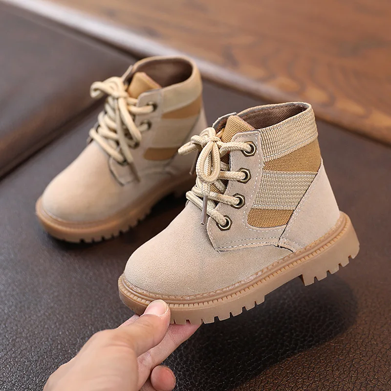 Botas de Moto para ni&ntilde;os, zapatos de viaje de Monta&ntilde;ismo al aire libre, de lona, de alta calidad, E09193, nueva moda, 2021-1