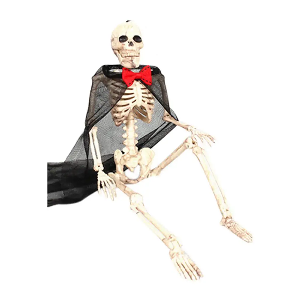 Poseable Skeleton Figure With Movable Joints Haunted House Props For Halloween Party Decoration