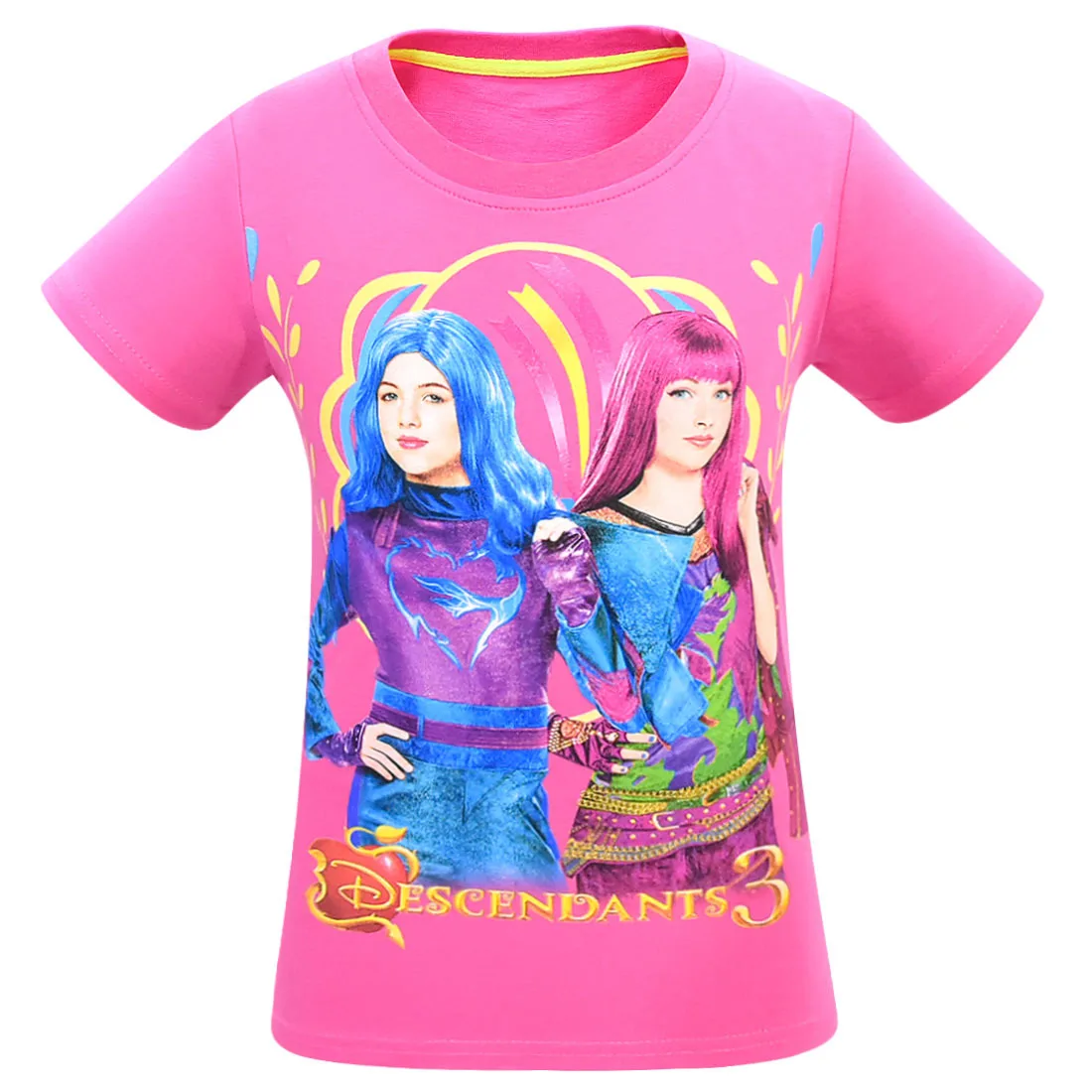 Одежда для девочек топ с короткими рукавами маленьких Детские футболки футболка