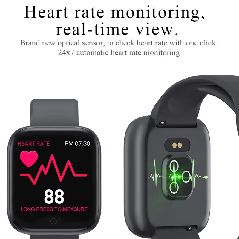 Смарт часы T85 с цветным экраном спортивные пульсометром кислородом мониторингом