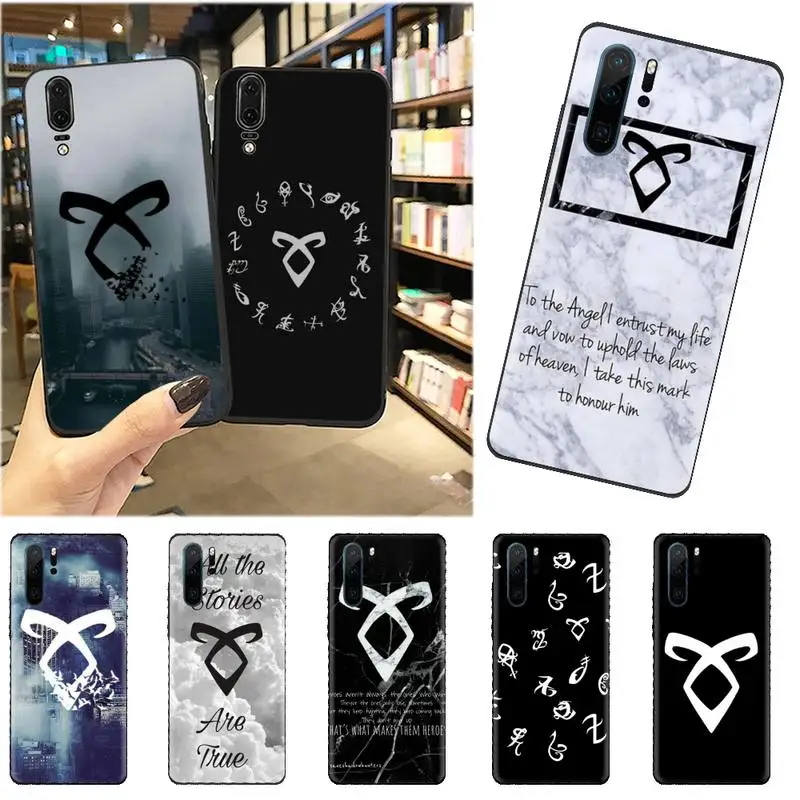 

Shadowhunters Runes Phone Case For Huawei honor Mate mate P 10 9X 10i 20 30 40 y7 pro p smart 2019 lite