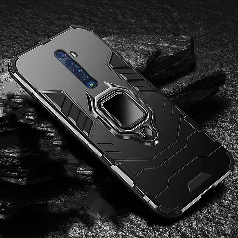 TeppKa for OPPO Realme X2 Pro Case Armor Shockproof Finger Ring Phone Cover For Hard PC Soft TPU Hybrid Back | Мобильные телефоны и