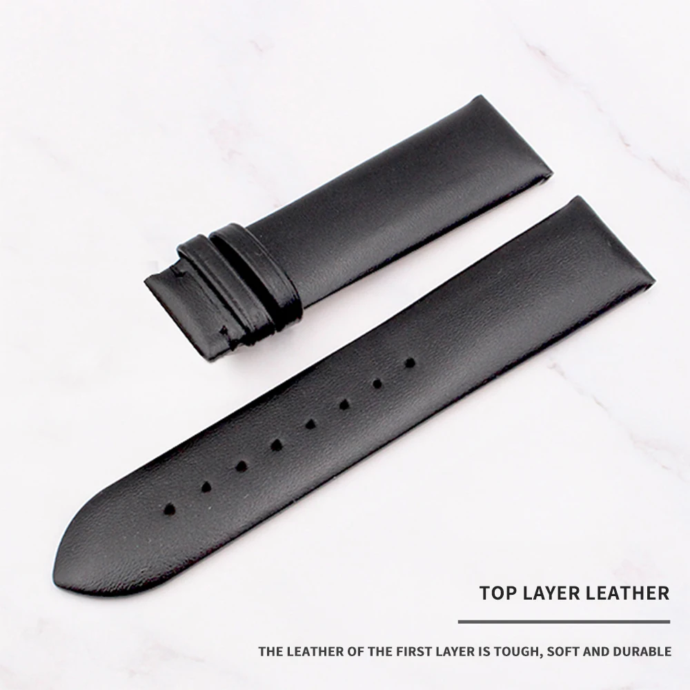 High quality Men Women Genuine Leather Watch Strap for Armani 20/22mm Genuine leather Watch Band Black/Deep Brown/Blue+ Tools