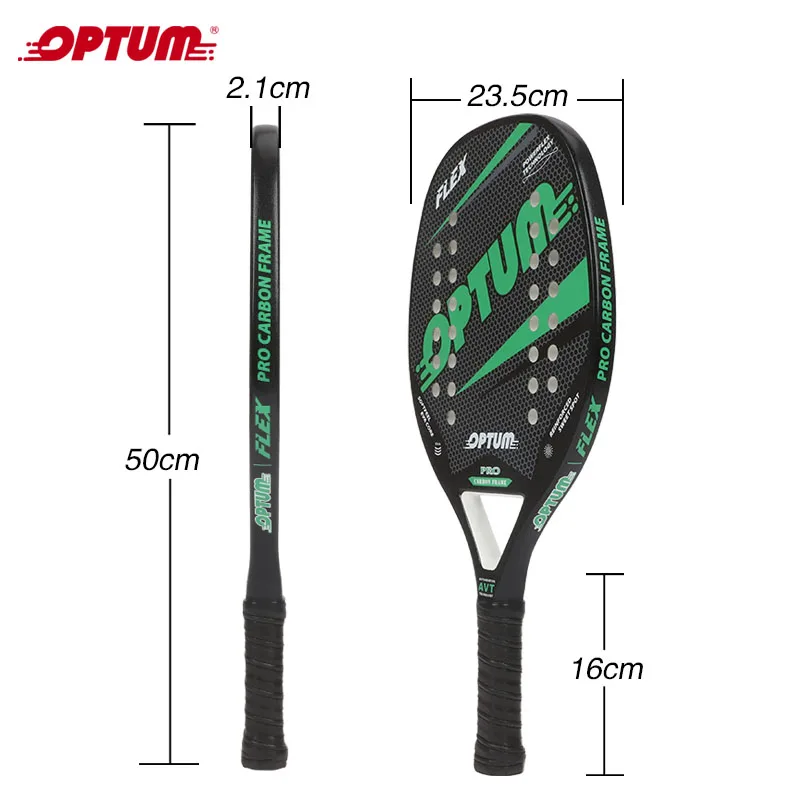 Набор ракеток для пляжа и тенниса OPTUM FLEX из углеродного волокна 2 ракетки мяча