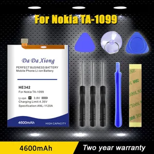 Аккумулятор 4600mAh HE342 HE 342 мобильный телефон для Nokia X6 2018 6,1 Plus TA-1099 X5 TA-1109 5,1