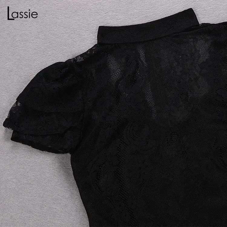 

Elegant ladies lace mini dress ladies banquet party formal suit club bandage dress women Summer light dresses white mini dress