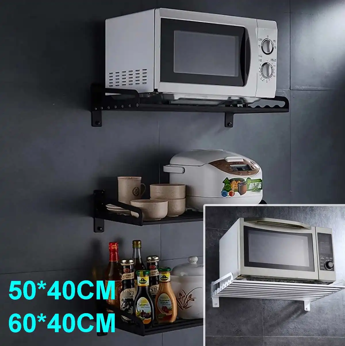 Микроволновая печь держатели для хранения стеллажи выставки товаров кухонная