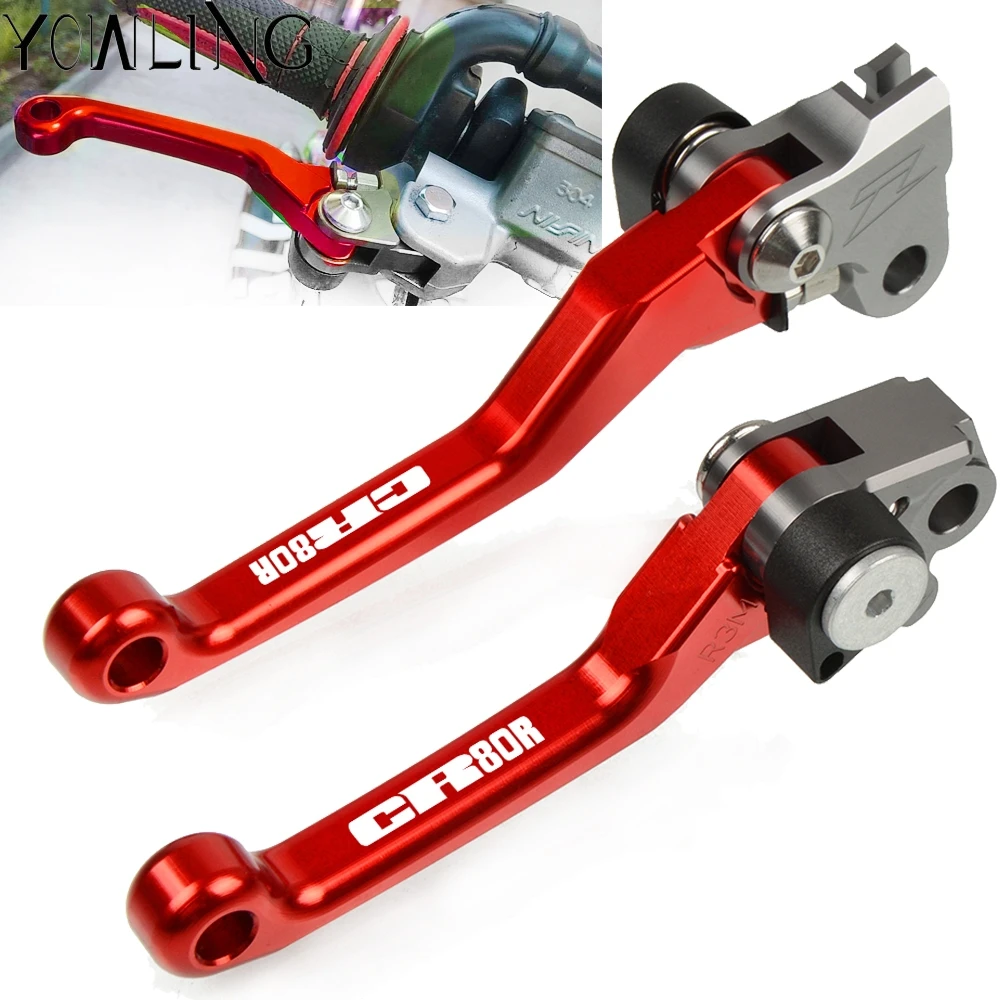 For HONDA CR80R CR 80R 1998 1999 2000 2001 2002 2003 2004 2005 2007 Dirt Bike Motocross Motorbike CNC Folding Brake Clutch Lever