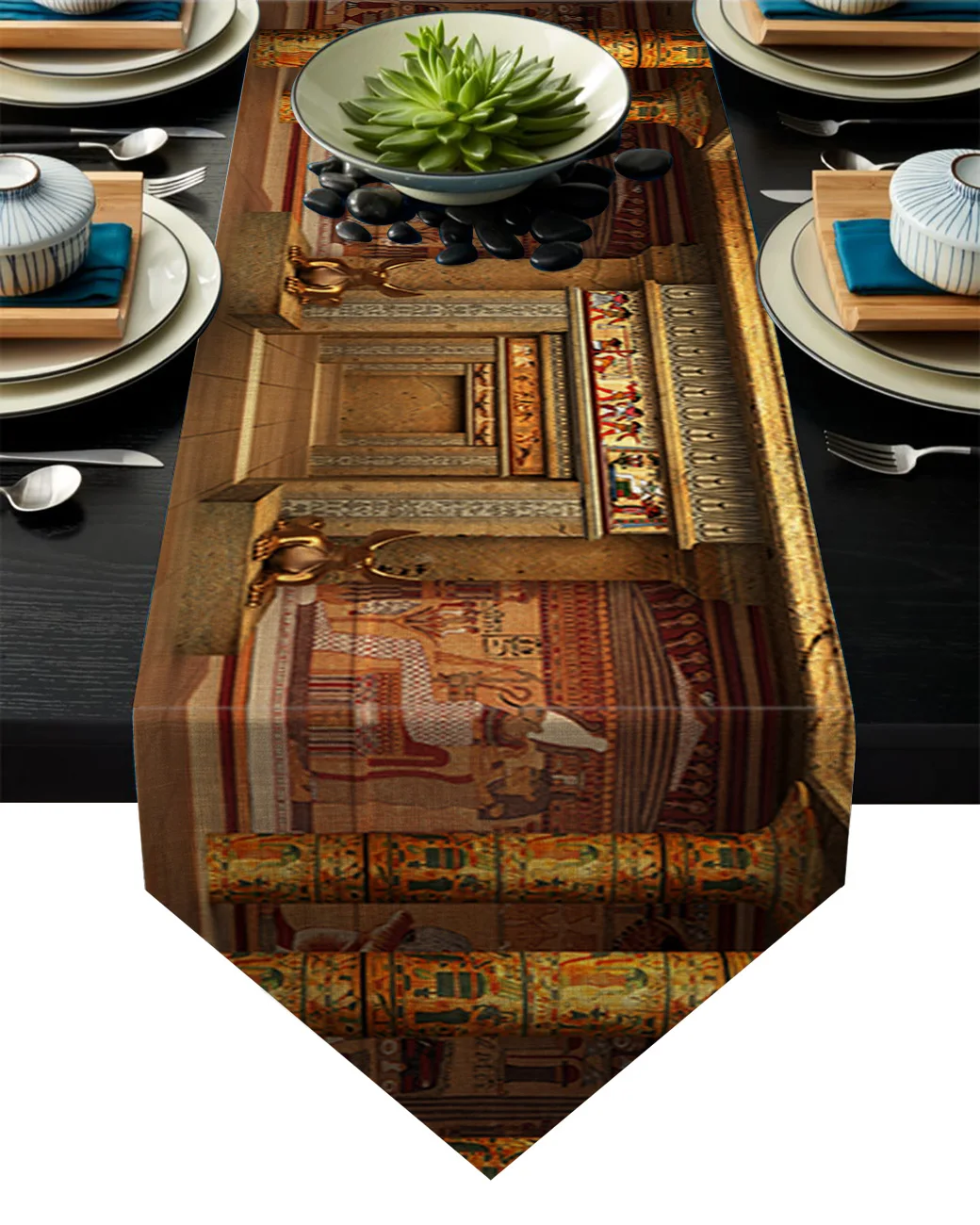 

Египет, гравировка, древний дворец, настольная дорожка, флаг, искусственная скатерть, Настольная дорожка s