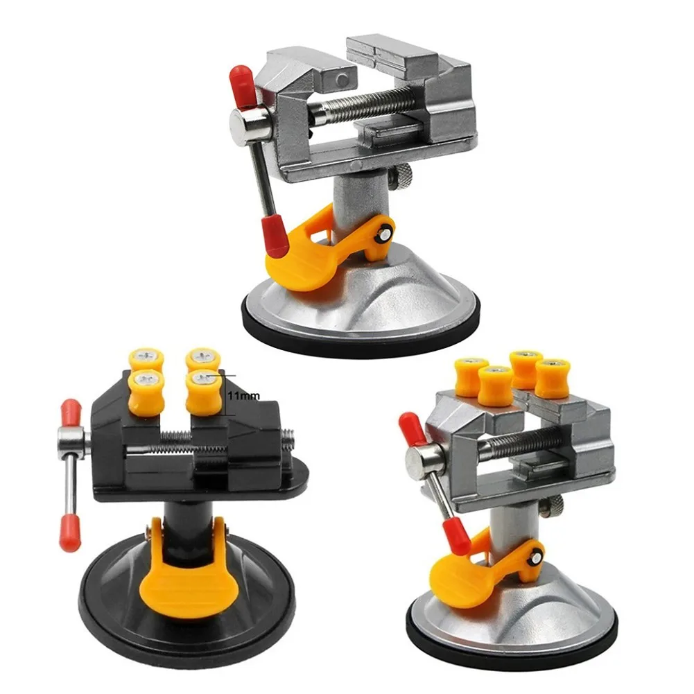 

Mini Bench Vise 360 Degree Rotating Table Screw Vice 0-30mm Adjustable Clamping Suction Cup Fixed Repair Tool