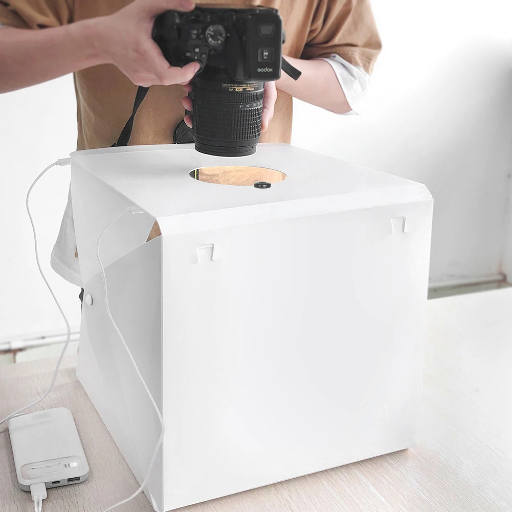 

YCDC 8.7 inch Portable Lightbox Photo Studio Box Tabletop Shooting Light Box Tent Photography Box Softbox Kit for Goods Display
